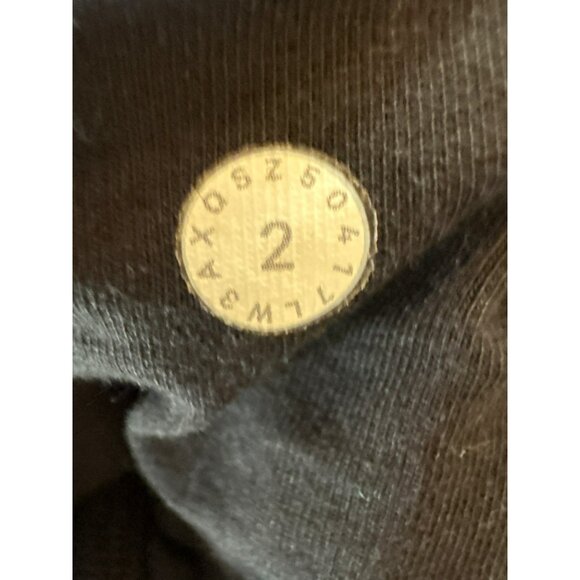 Lululemon Black Floral Flock Pullover Sweatshirt W3AXQS Size 2 - Picture 3 of 7